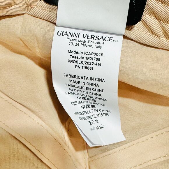 Versace Medusa Logo Men’s Hat Size 57 cm Beige Baseball Cap Adjustable NWT $350 - Picture 11 of 13